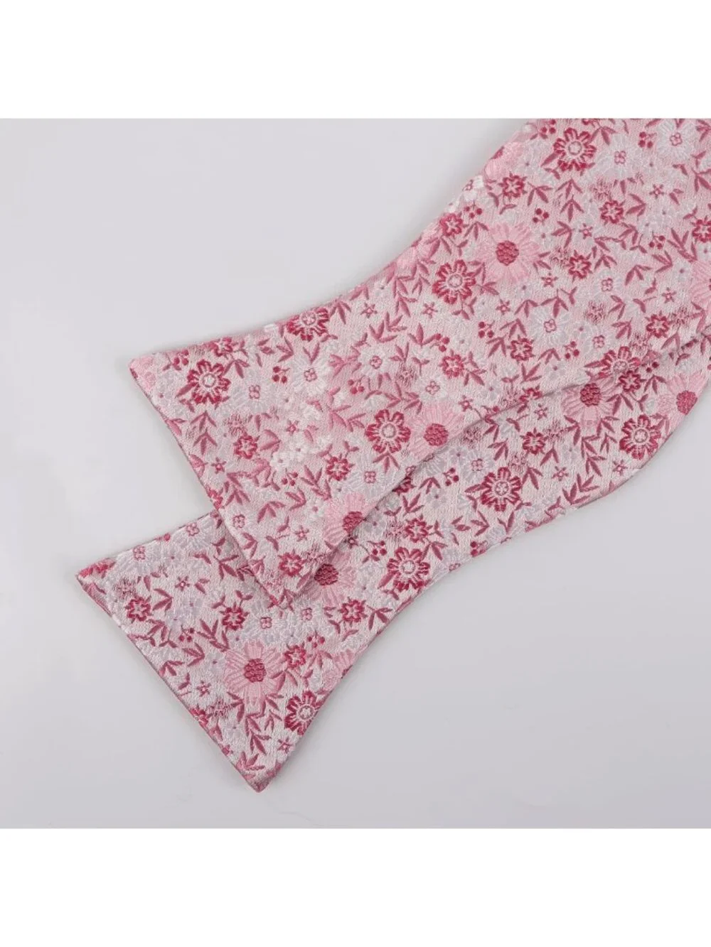 Floral Self-Tied Bow Tie & Pocket Square Set for Men - Stylish Formal Accessory